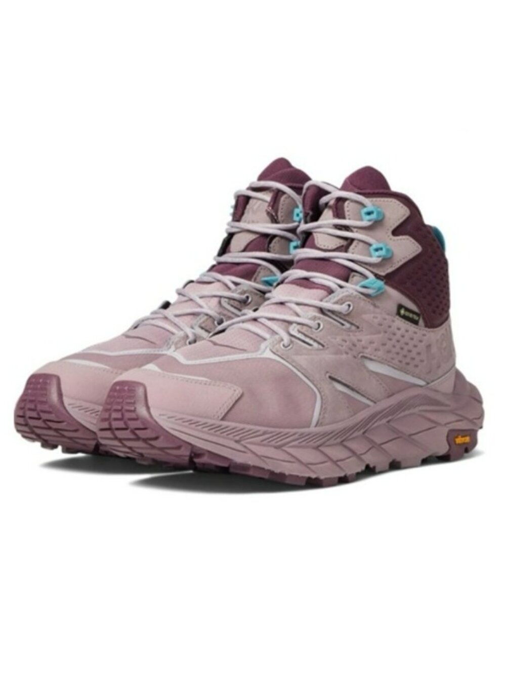 HOKA Anacapa Mid GORE-TEX Hiking Boots Waterproof Sneakers Elderberry Sz 8.5B